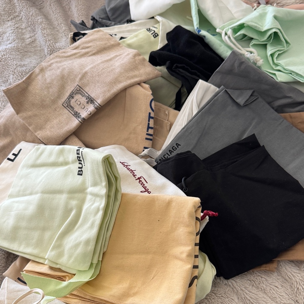 Assorted Designer Dust Bags Collection